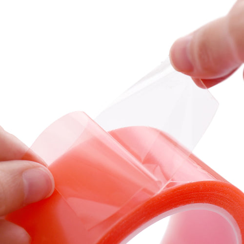 45mm x 0.2mm x 10 meters Multi-Purpose High Strength Transparent Acrylic Gel Adhesive Double Sided Tape Roll No Residue