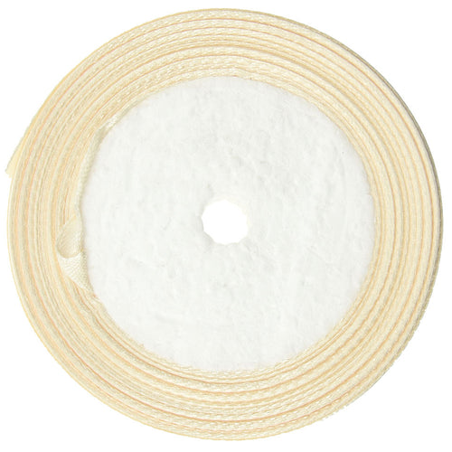 10mm Beige Single Sided Satin Ribbon