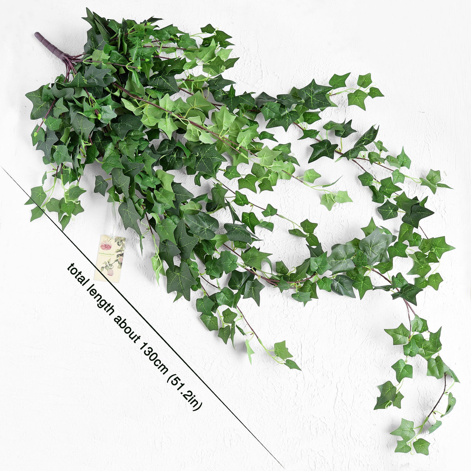 FiveSeasonStuff 4.3 ft (130cm) Cascading Ivy Greenery Artificial Garla