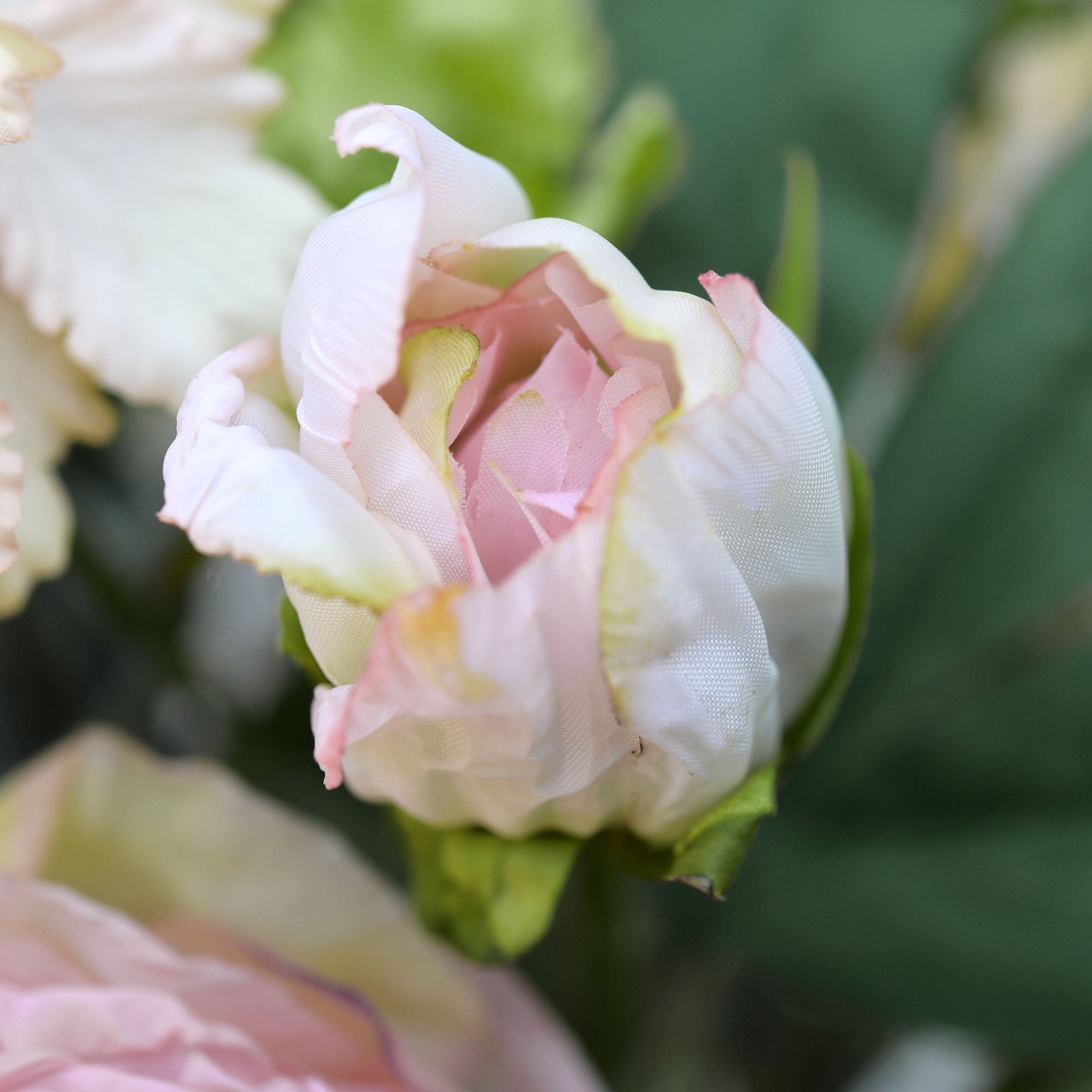 Pink Nostalgic Sentimental Rustic Vintage Silk Peony Artificial Flower Bouquet 6 Stems