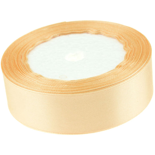 10mm Lemon Chiffon Single Sided Satin Ribbon