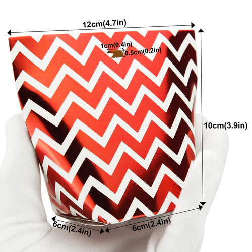 Red & Whites Gift Boxes with 6 Designs 12 Pieces