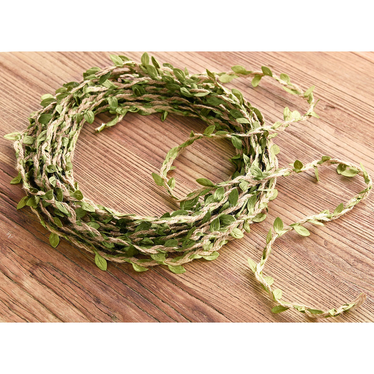 Natural Jute Twine Leaf Ribbon, Jute Rope Cord Tag String Roll, for Gi ...