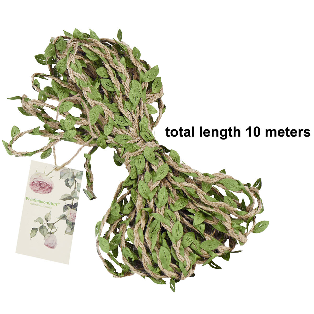 Natural Jute Twine Leaf Ribbon, Jute Rope Cord Tag String Roll, for Gi –  FiveSeasonStuff