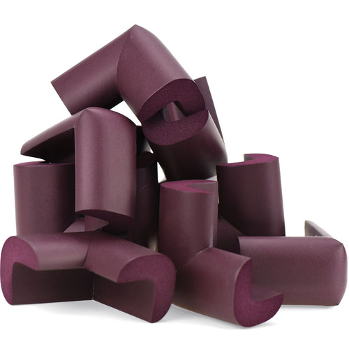 12 Pieces Maroon Jumbo L-Shaped Foam Corner Protectors
