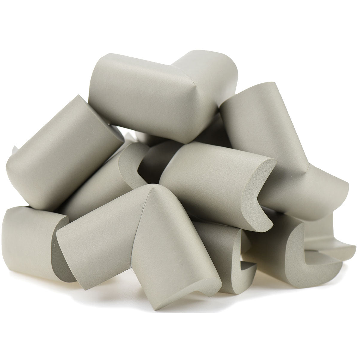 12 Pieces Gray Jumbo L-Shaped Foam Corner Protectors