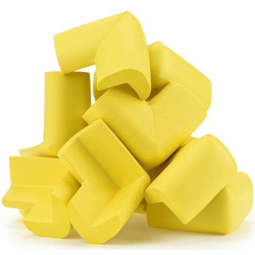 12 Pieces Yellow Jumbo L-Shaped Foam Corner Protectors