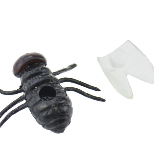 FiveSeasonStuff 20 Pcs x Fly Toy / Fake Flies / Party Pranks / Practical Jokes / Halloween Fly / Prank Fly / Realistic Looking Flies / Wings Can Be Detached