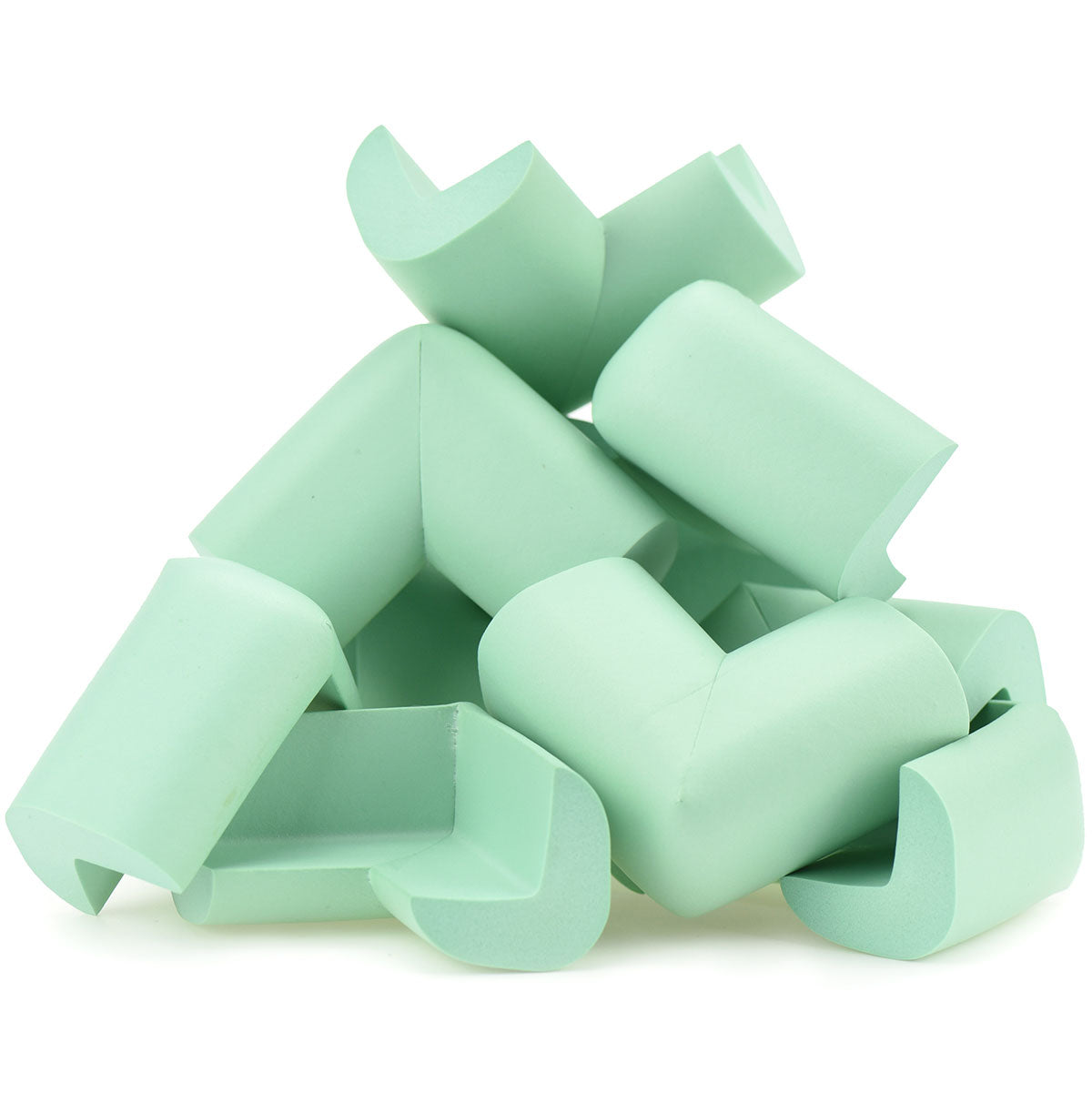 12 Pieces Mint Green Jumbo L-Shaped Foam Corner Protectors