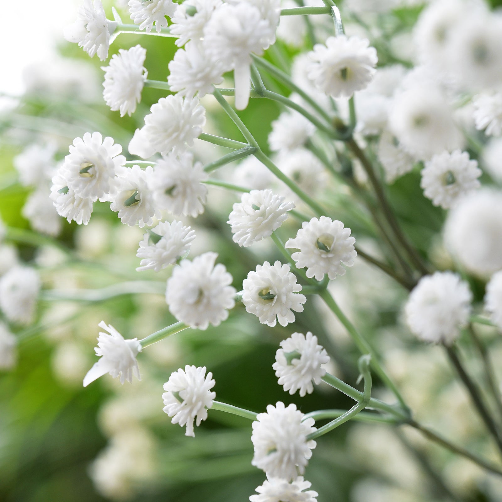 White Babys Breath Artificial Flowers Real Touch Fake Gypsophila Flower for  Wedding Garland Wreath Flower Bouquet DIY Home Decor