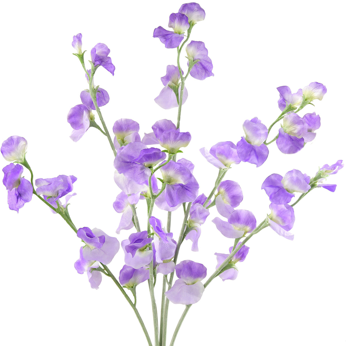 Indigo Purple Sweet Pea Flowers Real Looking Artificial flowers
