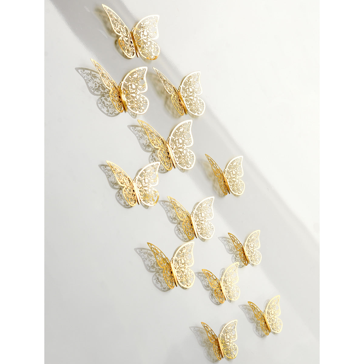 Gold Butterflies Wall Decorations Set - FiveSeasonStuff