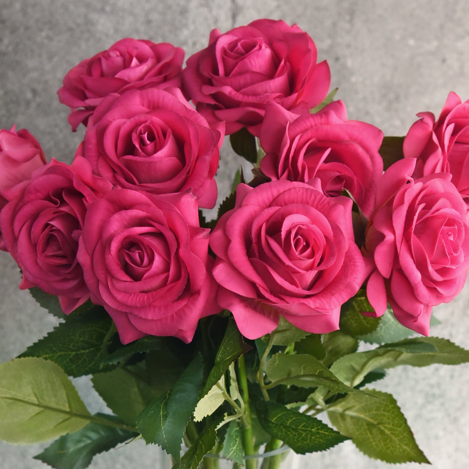 Hot Lady Real Touch Silk Artificial Flowers ‘Petals Feel and Look like Fresh Roses 10 Stems