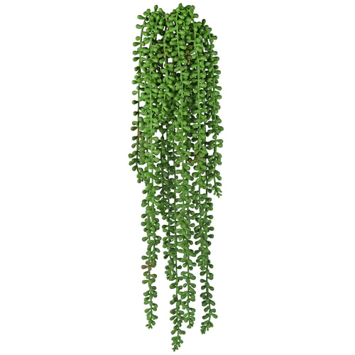 FiveSeasonStuff Artificial Faux String of Pearls Succulent Hanging Plants Decor (4 Stems)
