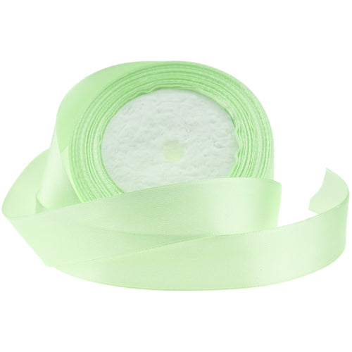 25mm Light Green Single Sided Satin Ribbon