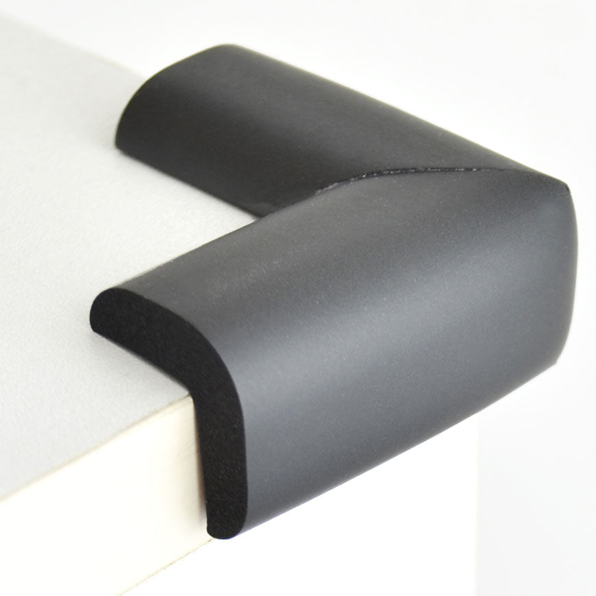 12 Pieces Black Standard L-Shaped Foam Corner Protectors