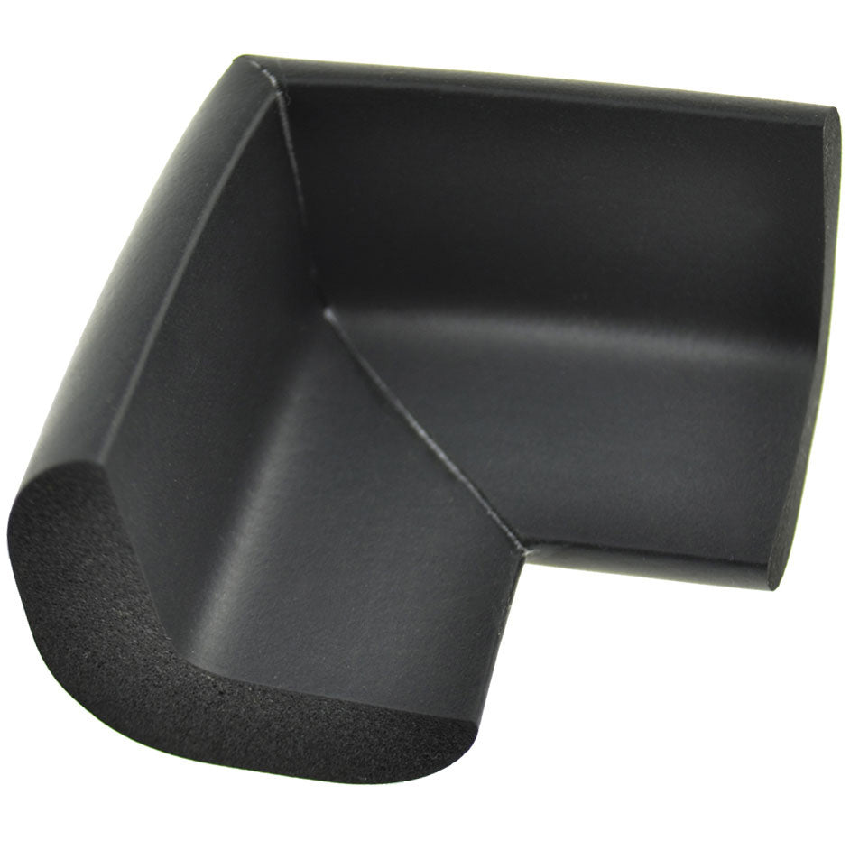 12 Pieces Black Jumbo L-Shaped Foam Corner Protectors