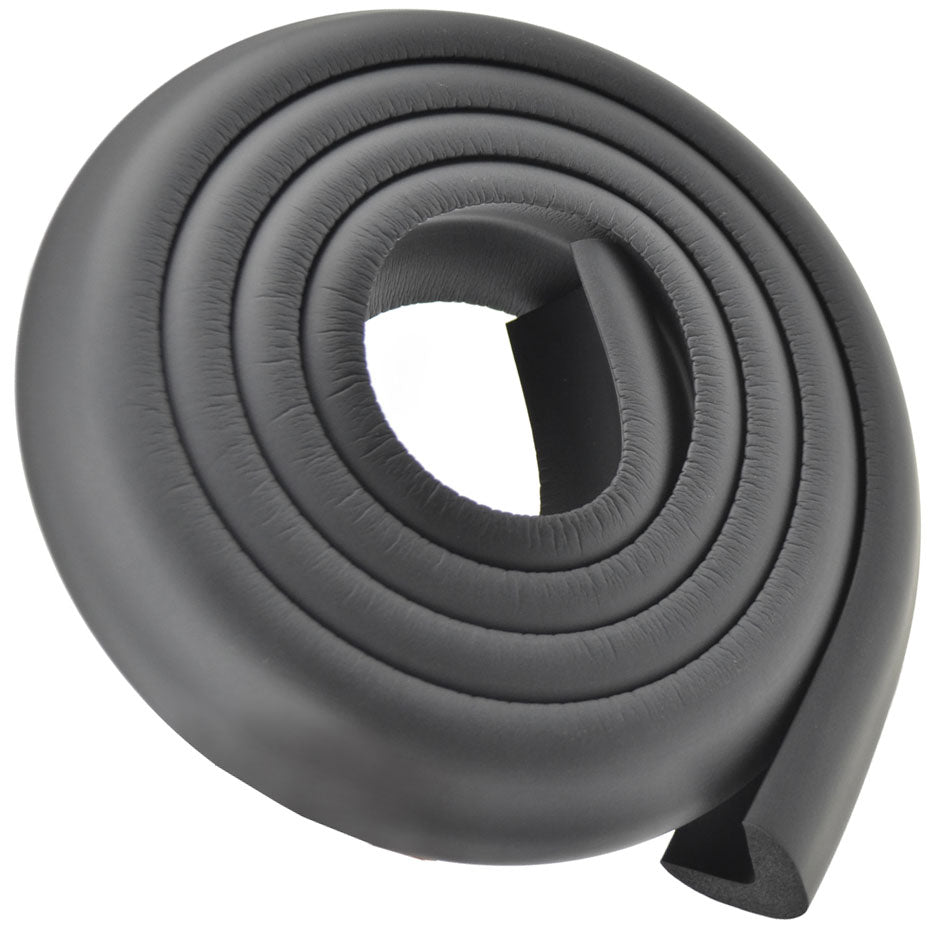 1 Roll Black Jumbo L-Shaped Foam Edge Protector 78.7 inches (2 meters)