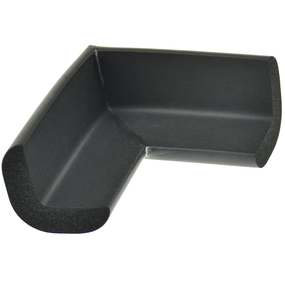 12 Pieces Black Standard L-Shaped Foam Corner Protectors