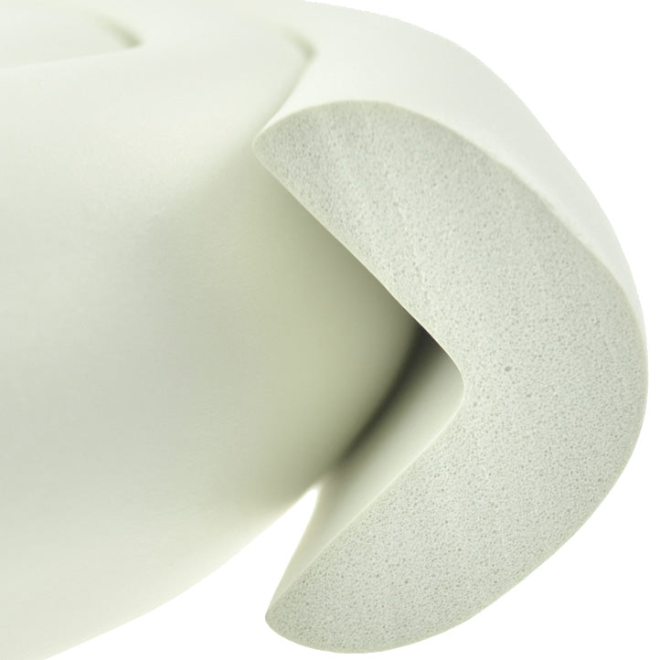 1 Roll Cream White Jumbo L-Shaped Foam Edge Protector 78.7 inches (2 meters)