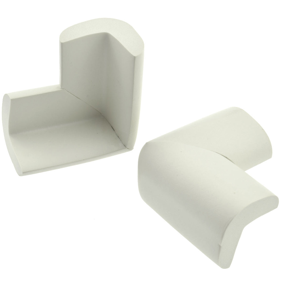 12 Pieces Cream White Jumbo L-Shaped Foam Corner Protectors