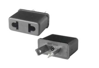 6 Pack Travel Adapters from Canada and U.S.A. for Traveling to Australia (2 Prong, Black) Type I