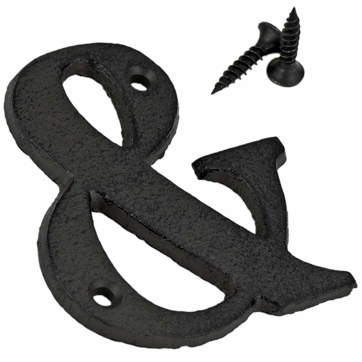 Cast Iron House Signs - Ampersand Symbol