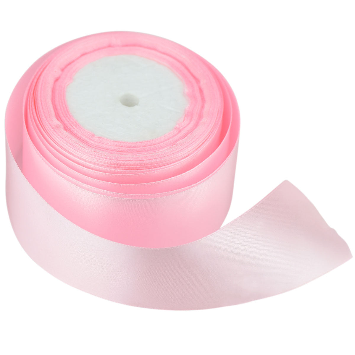 40mm Light Pink Single Sided Satin Ribbon