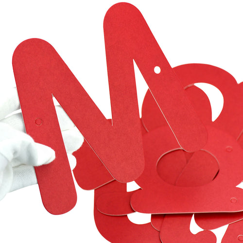 Red 'Just Married' Wedding Banner