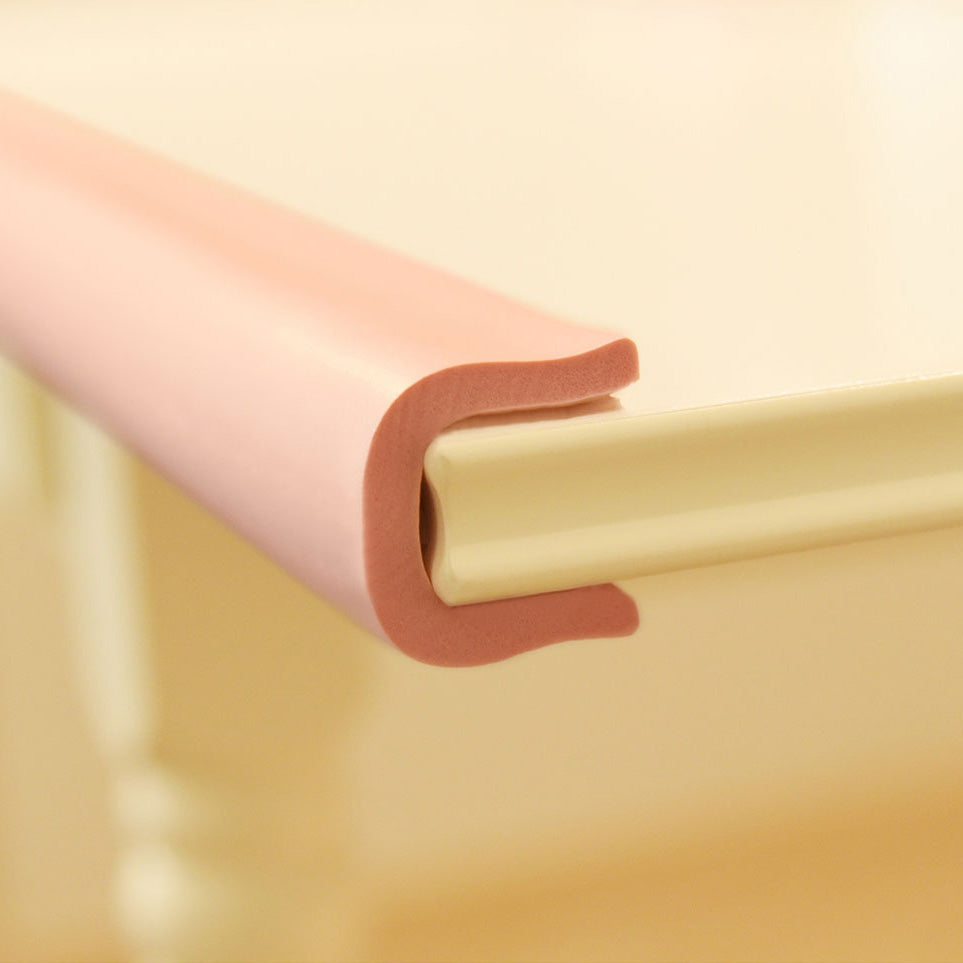 1 Roll Pink U-Shaped Foam Edge Protector 78.7 inches (2 meters)