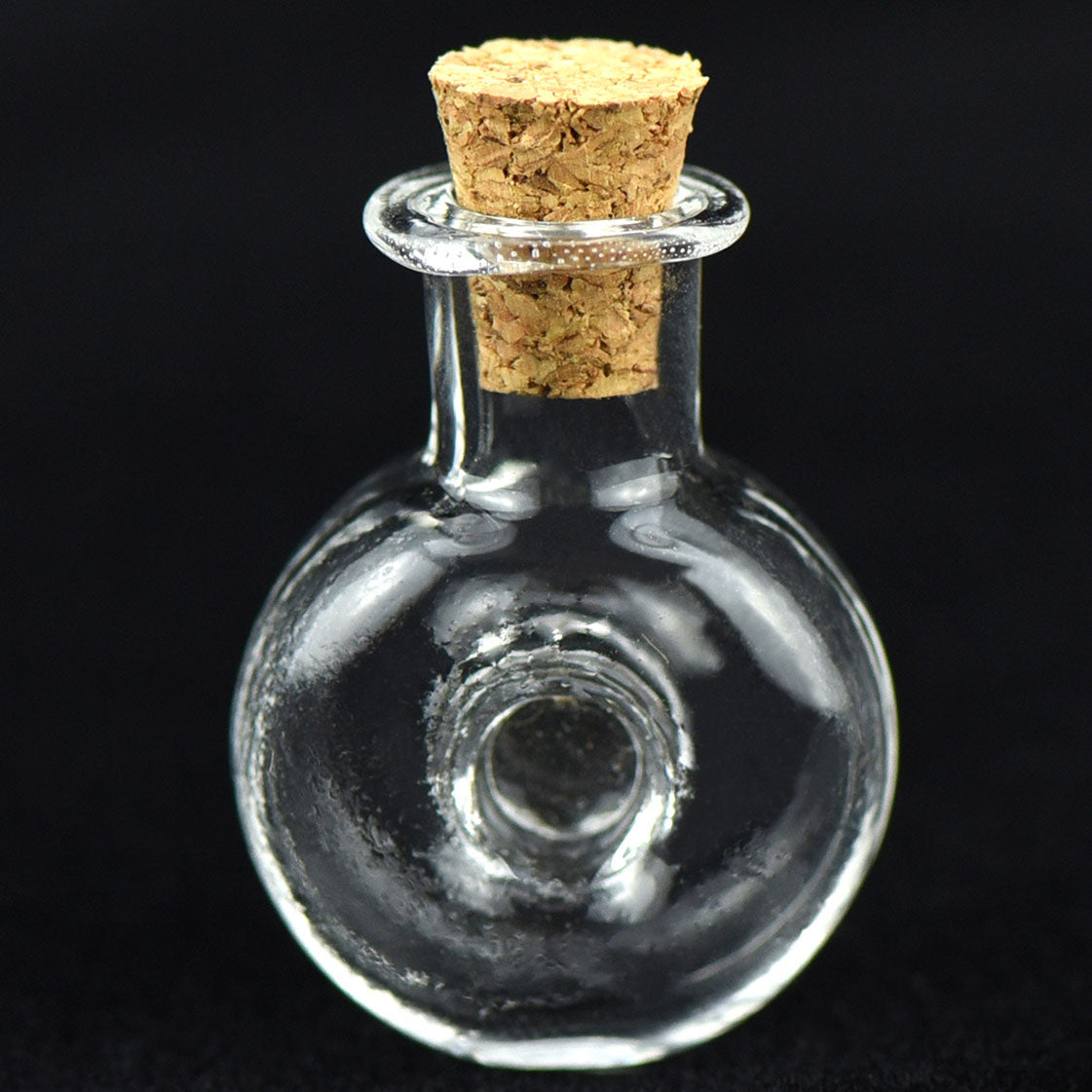 20 Pcs Mini Transparent Glass Bottles with Corks (Wine Bottle)