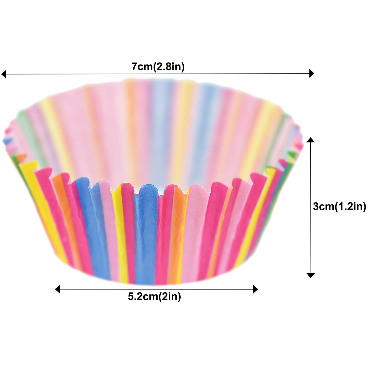 100-Pack Cupcake Muffin Baking Paper Cases Liners Style 38