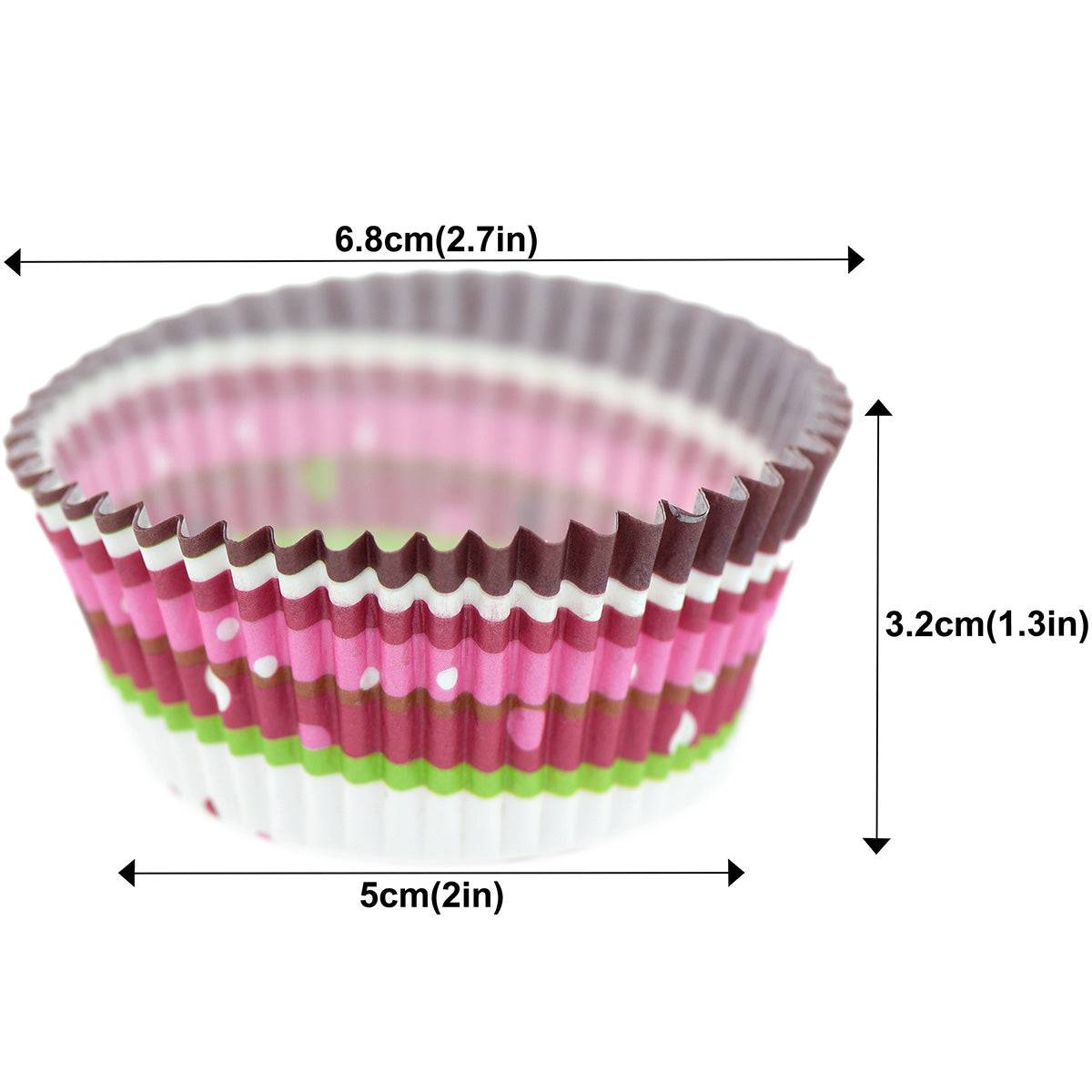 FiveSeasonStuff 100-Pack Cupcake Muffin Baking Paper Cases Liners Style 5