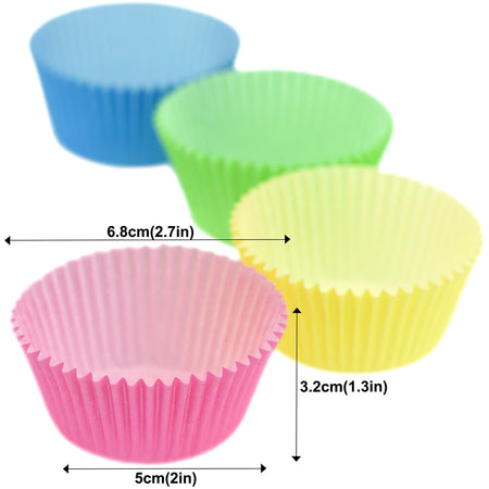 FiveSeasonStuff 100-Pack Cupcake Muffin Baking Paper Cases Liners Style 22