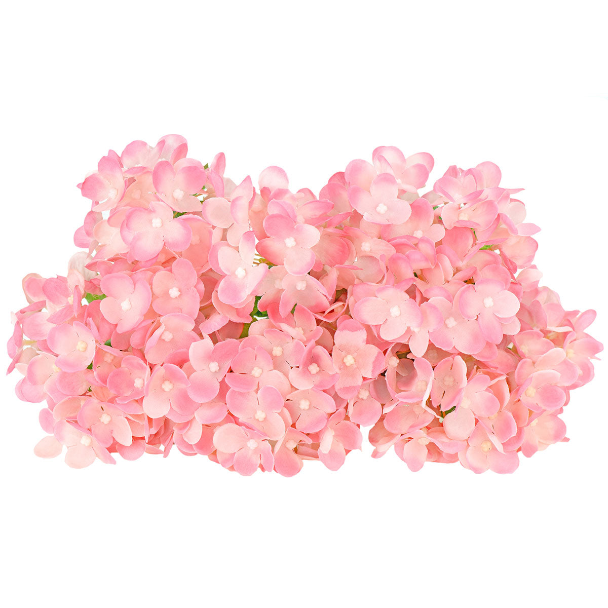 FiveSeasonStuff 15 Stems of 32cm (12.6'') Mini Artificial Hydrangea Flowers(Pink), Bouquet, Floral Arrangement, Perfect for Wedding, Bridal, Party, Home, Shop, Office Décor, DIY Floral Arrangement Decoration