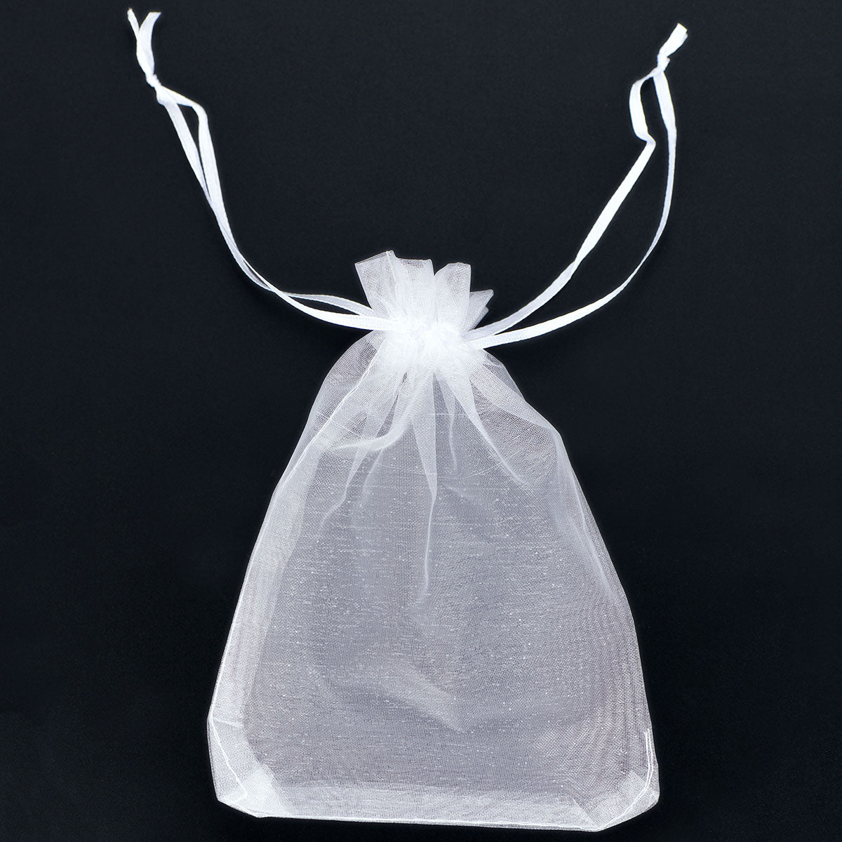 100PCS Sheer Organza Bags,Small Mesh Bags Drawstring for Small