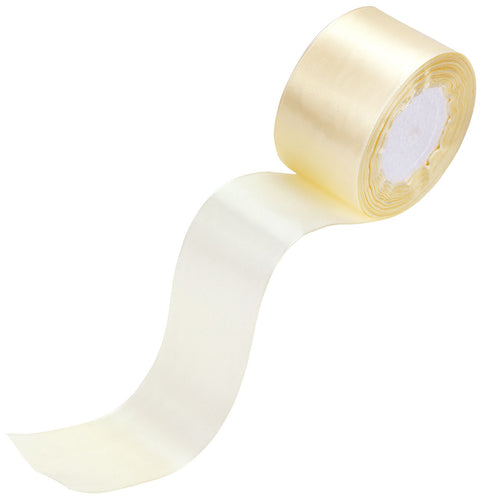 40mm Beige Single Sided Satin Ribbon