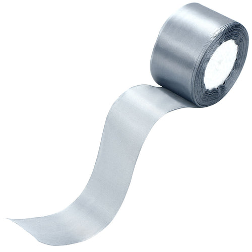 40mm Gray Single Sided Satin Ribbon