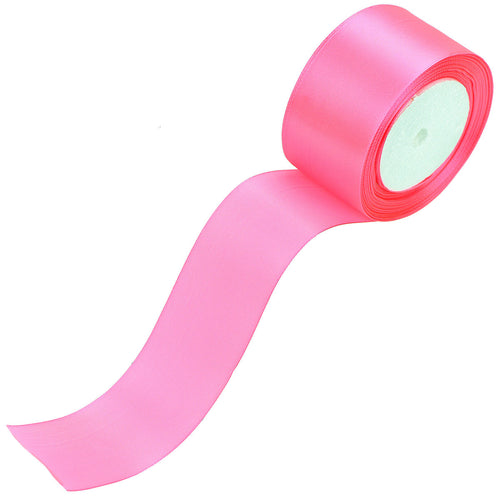 40mm Pink Single Sided Satin Ribbon