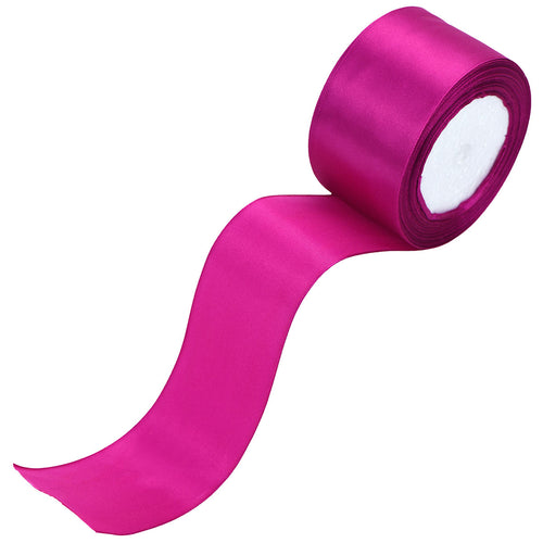 50mm Amaranth Single Sided Satin Ribbon
