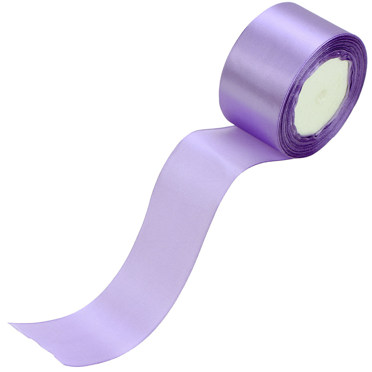 40mm Lilac Single Sided Satin Ribbon