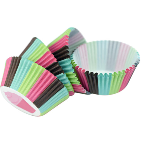FiveSeasonStuff 100-Pack Cupcake Muffin Baking Paper Cases Liners Style 6