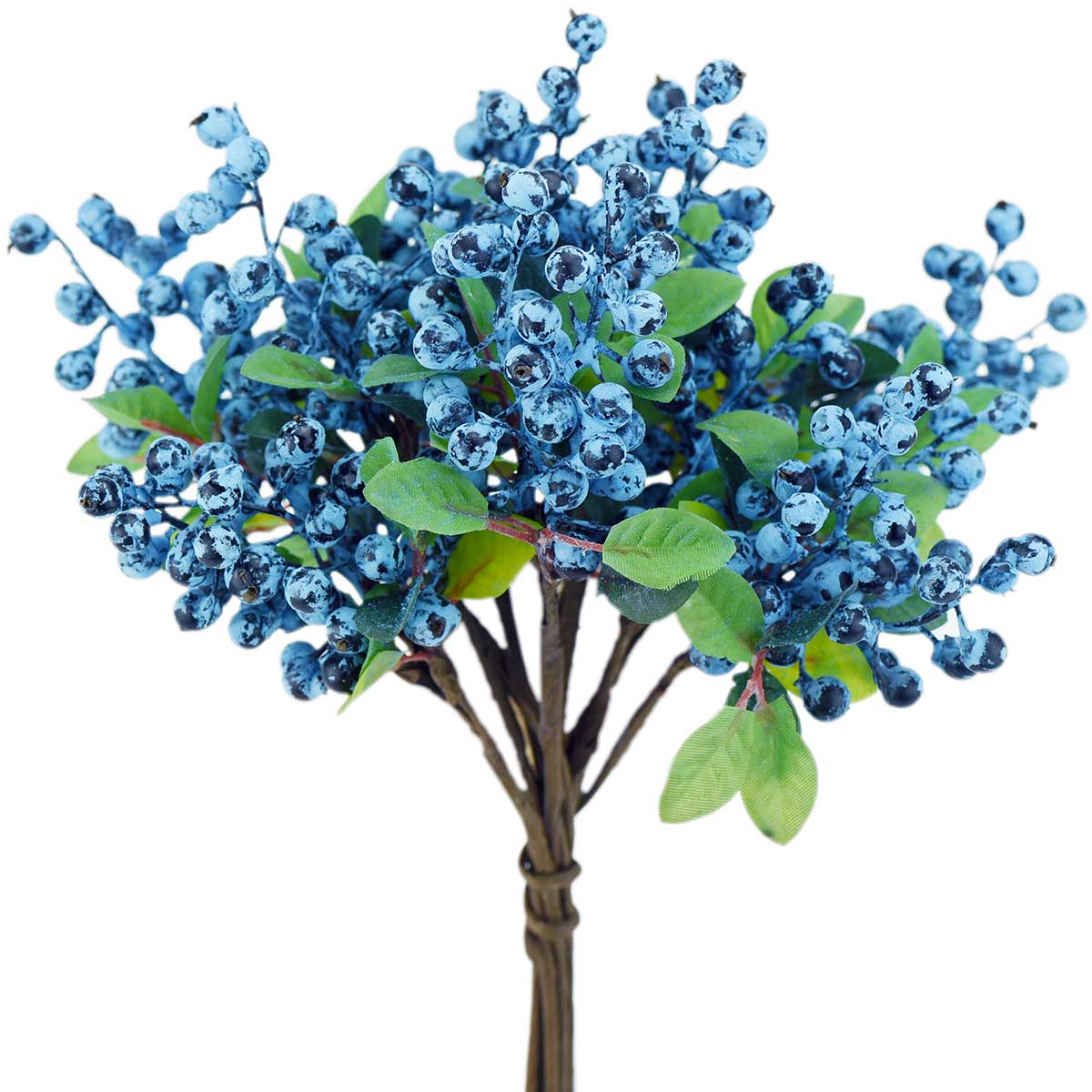 Versatile Artificial Holly Blue Berry Branches: Set of 10 for Stunning Decor