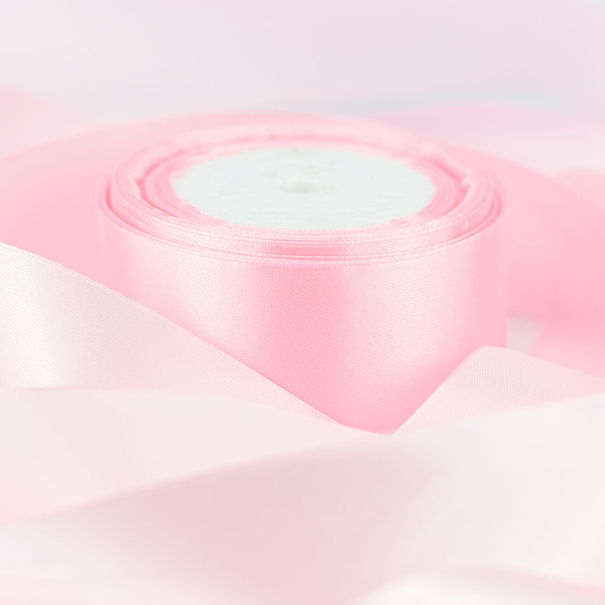 40mm Light Pink Single Sided Satin Ribbon