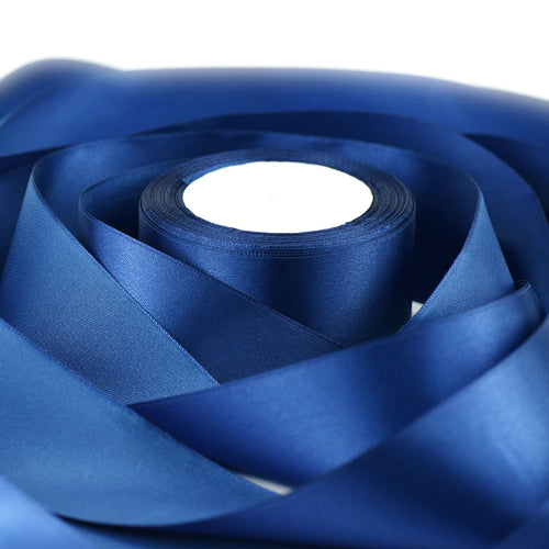 50mm Dark Blue Single Sided Satin Ribbon