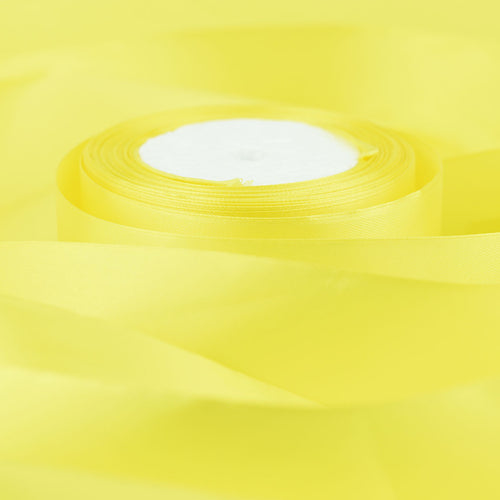 40mm Lemon Single Sided Satin Ribbon