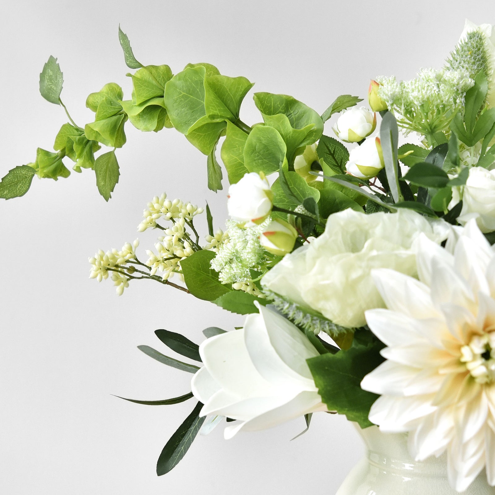 2 Stems of Artificial Bells of Ireland Flowers | Filler Flowers Floral Arrangement