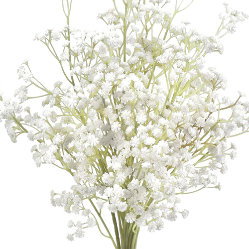 FiveSeasonStuff Baby's Breath Artificial Flowers 10 Baby's Breath Gypsophila 2 ft Tall Long Stems for Floral Arrangement, Wedding Flower Bouquet Décor (Vintage White)