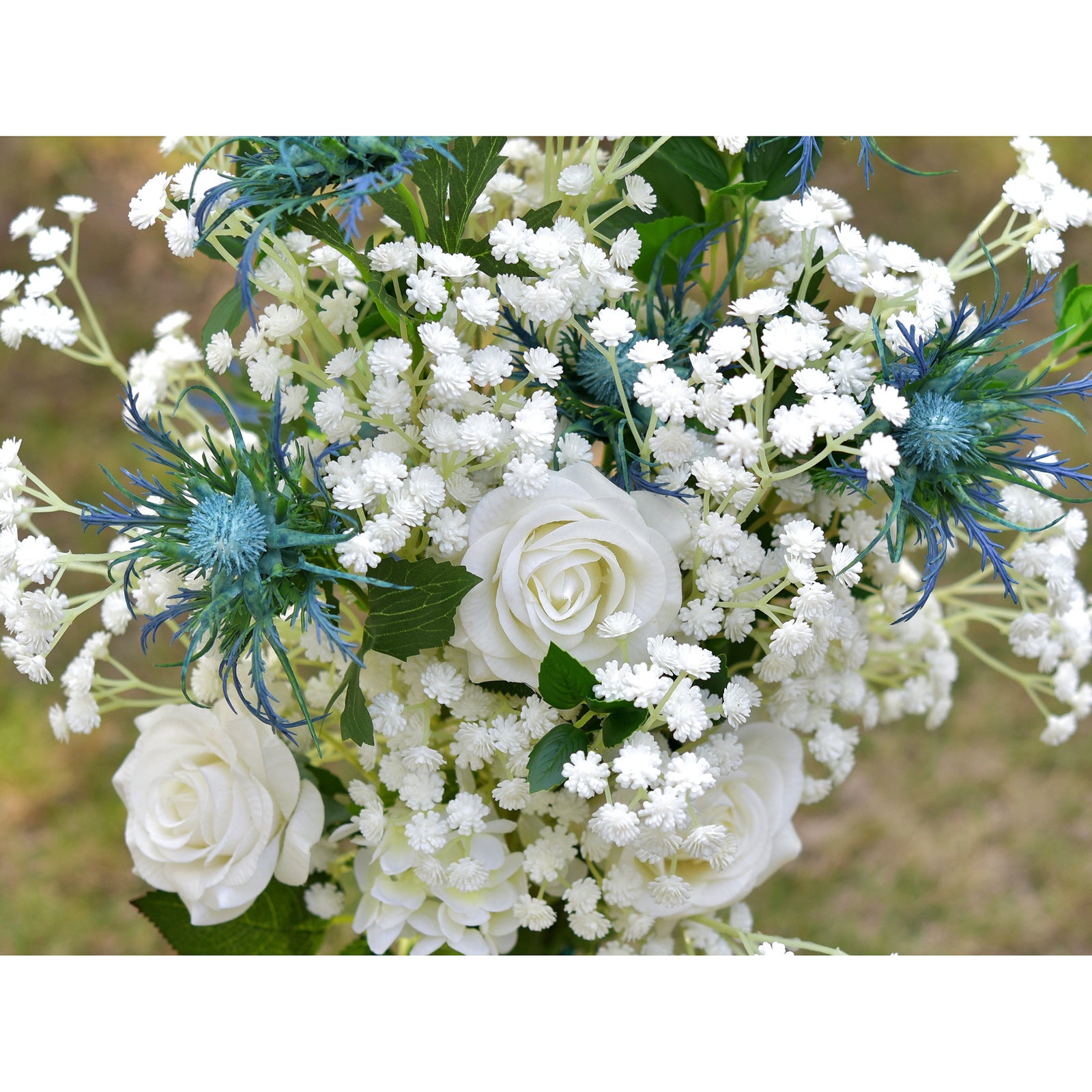 FiveSeasonStuff Baby's Breath Artificial Flowers 10 Baby's Breath Gypsophila 2 ft Tall Long Stems for Floral Arrangement, Wedding Flower Bouquet Décor (Vintage White)
