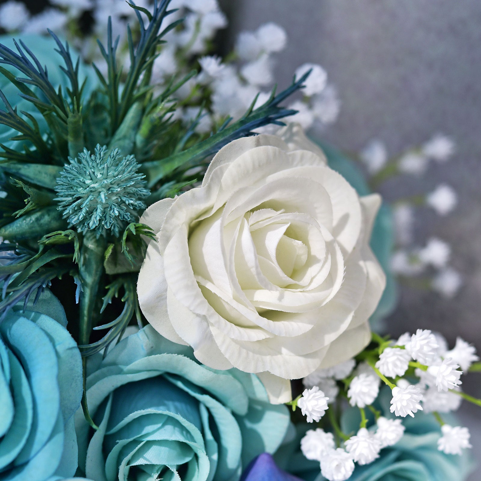 Silk Butterflies for Wedding Bouquet blue Miracle, 6 Butterflies